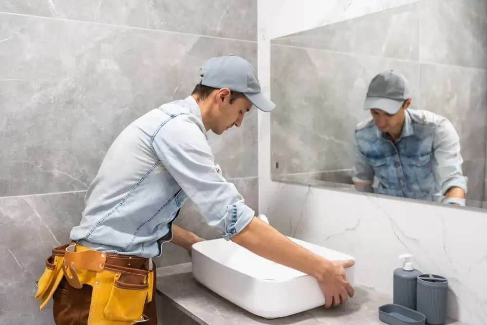 bathroom remodeling sink installation Elite Design Contracting Inc